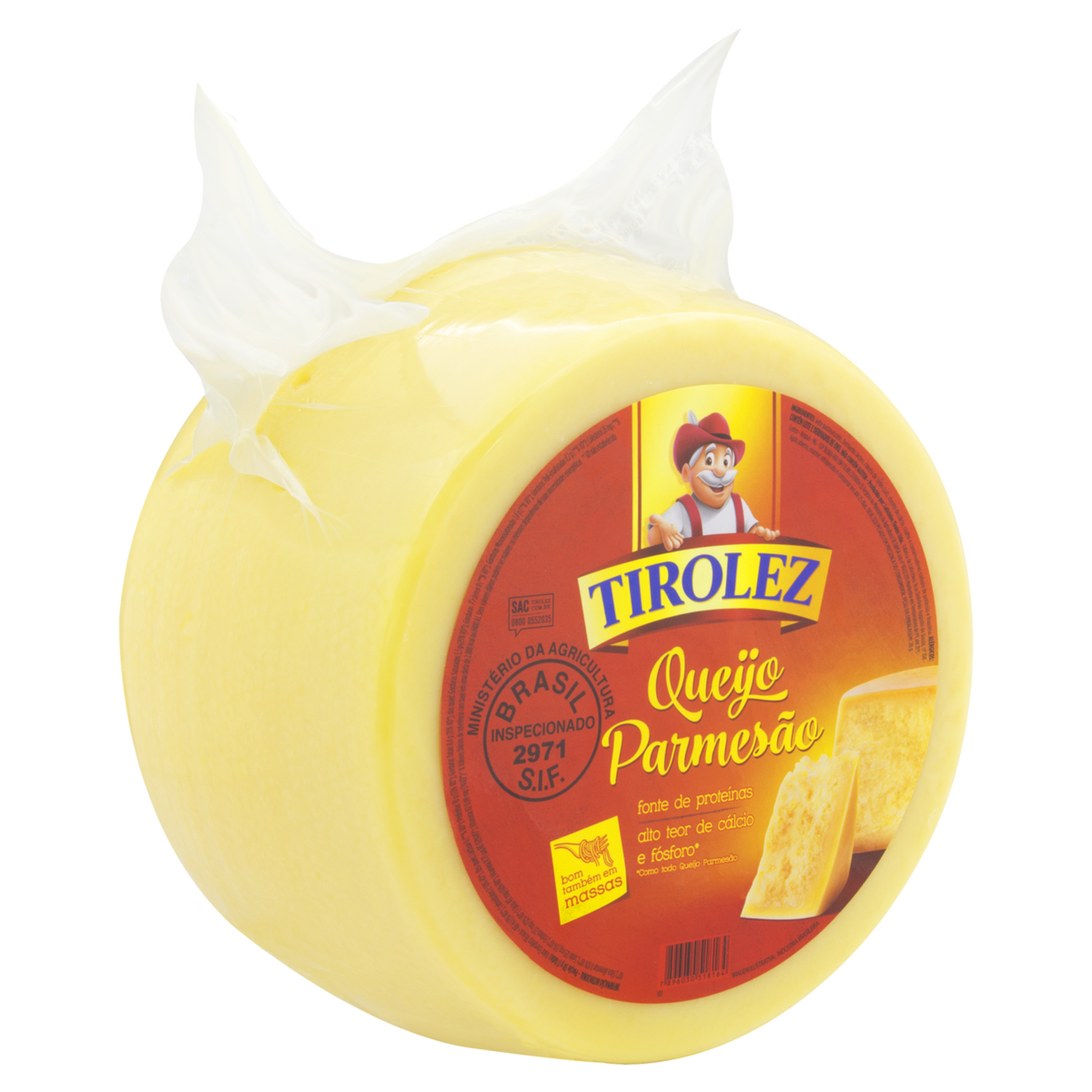 Queijo Parmes&atilde;o Peda&ccedil;o Tirolez aprox. 200g
