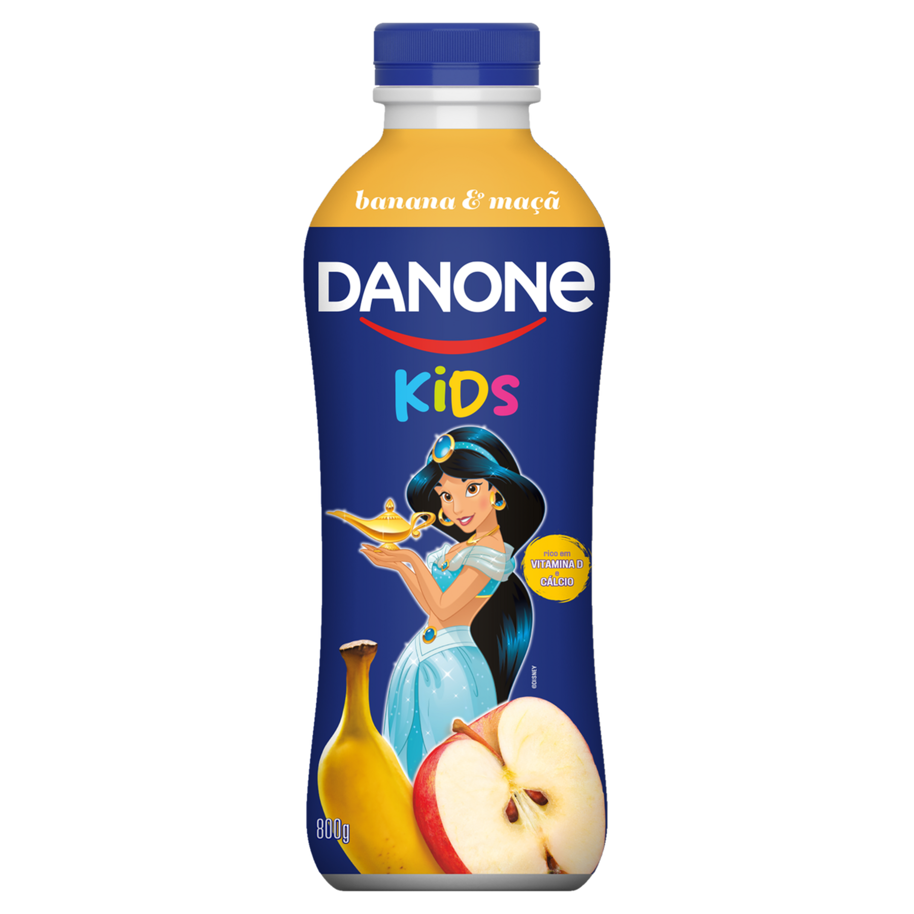 Iogurte Banana e Ma&ccedil;&atilde; Danone Kids Garrafa 800g