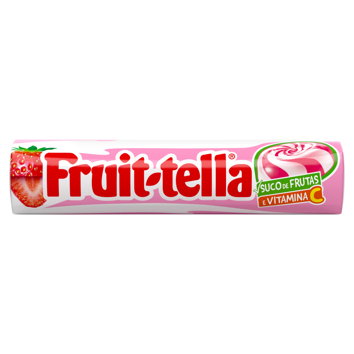 Bala Swirl Morango Fruit-tella 41g&nbsp;