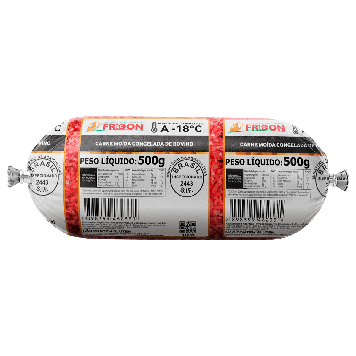 Carne Moida Congelada Frigon 500g