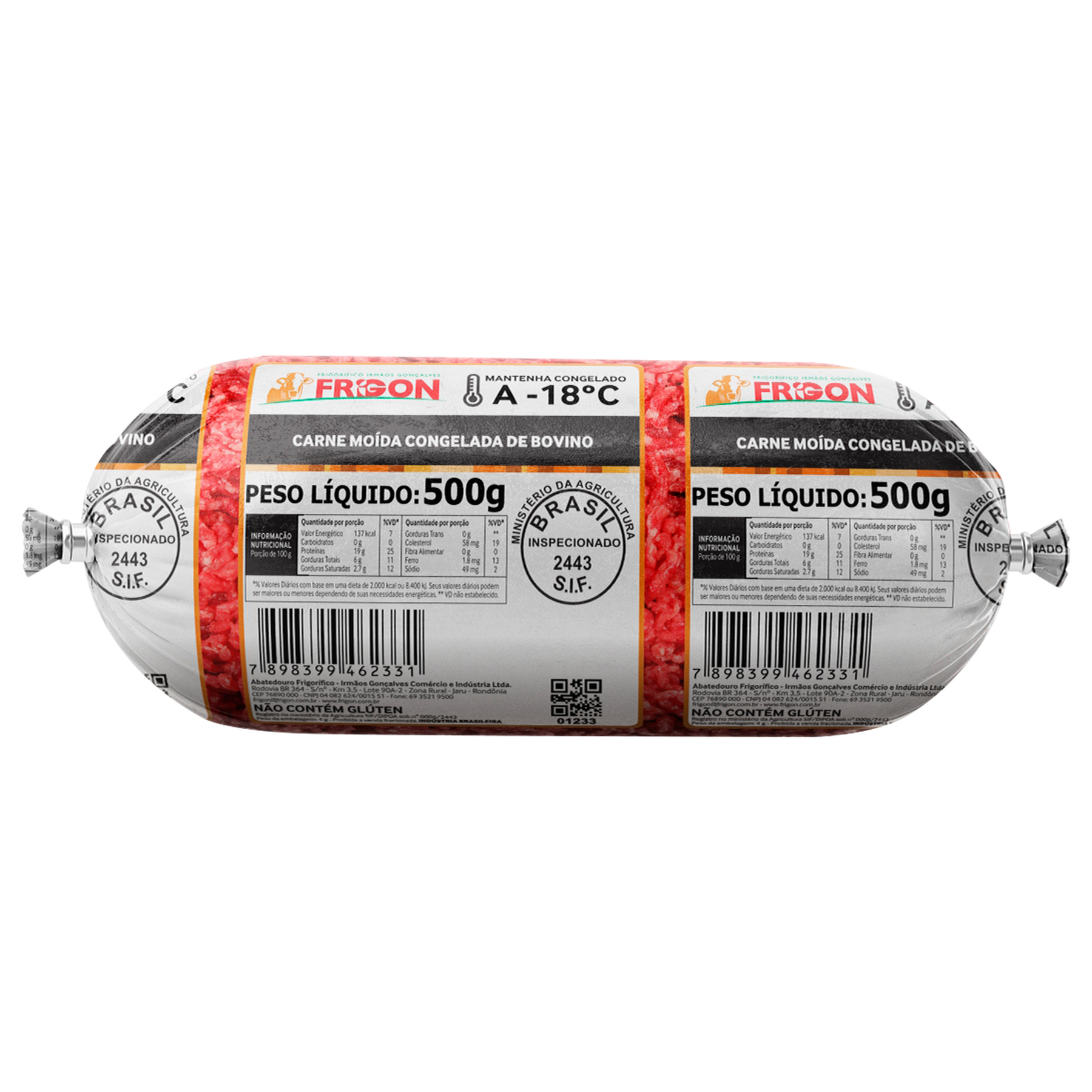 Carne Moida Congelada Frigon 500g