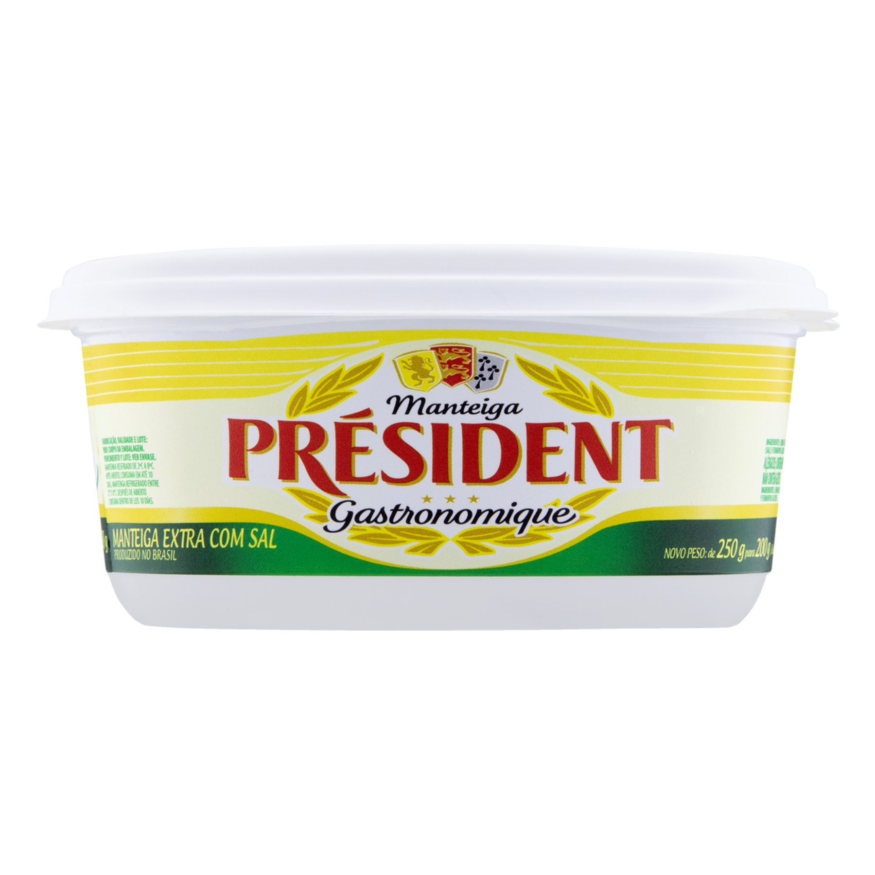Manteiga Extra com Sal Président Gastronomique Pote 200g