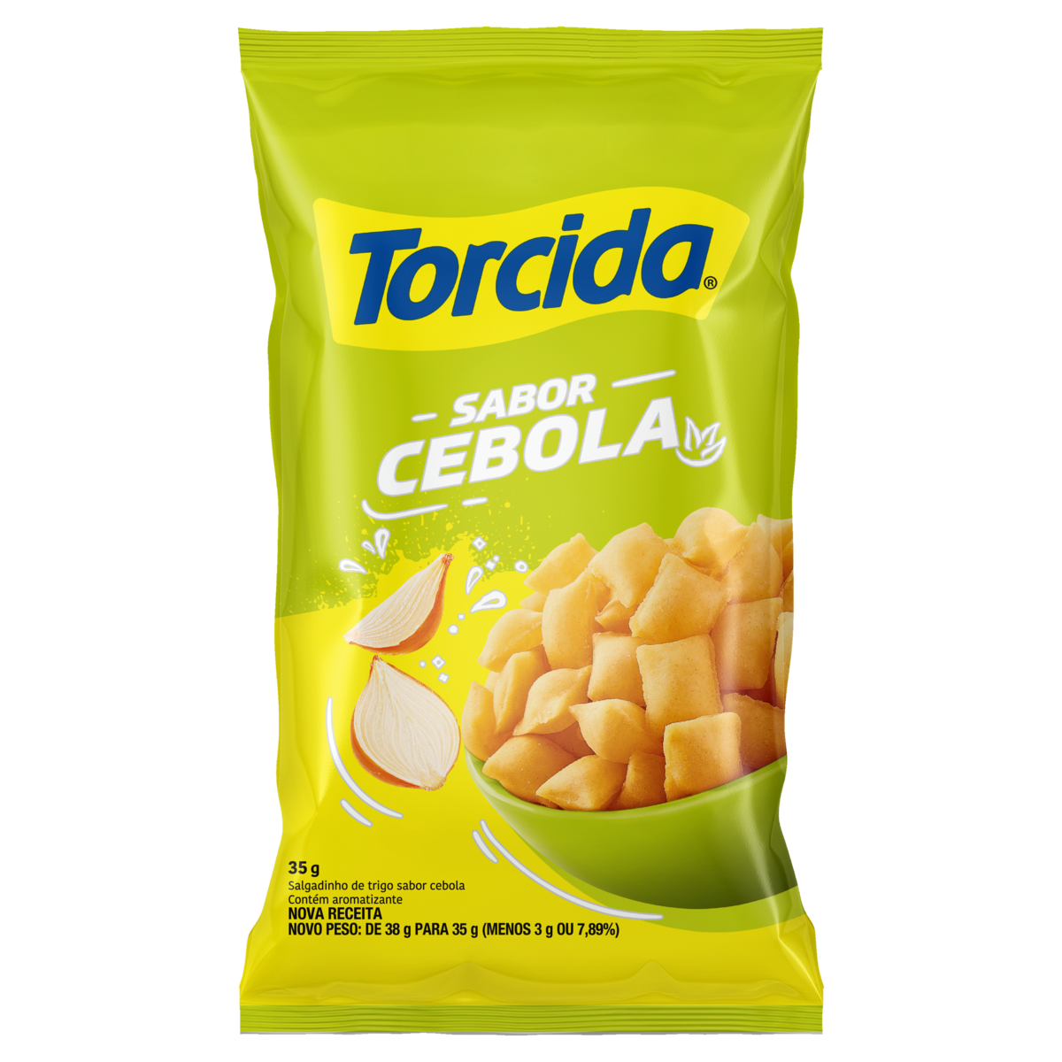 Salgadinho de Trigo Cebola Torcida Pacote 35g