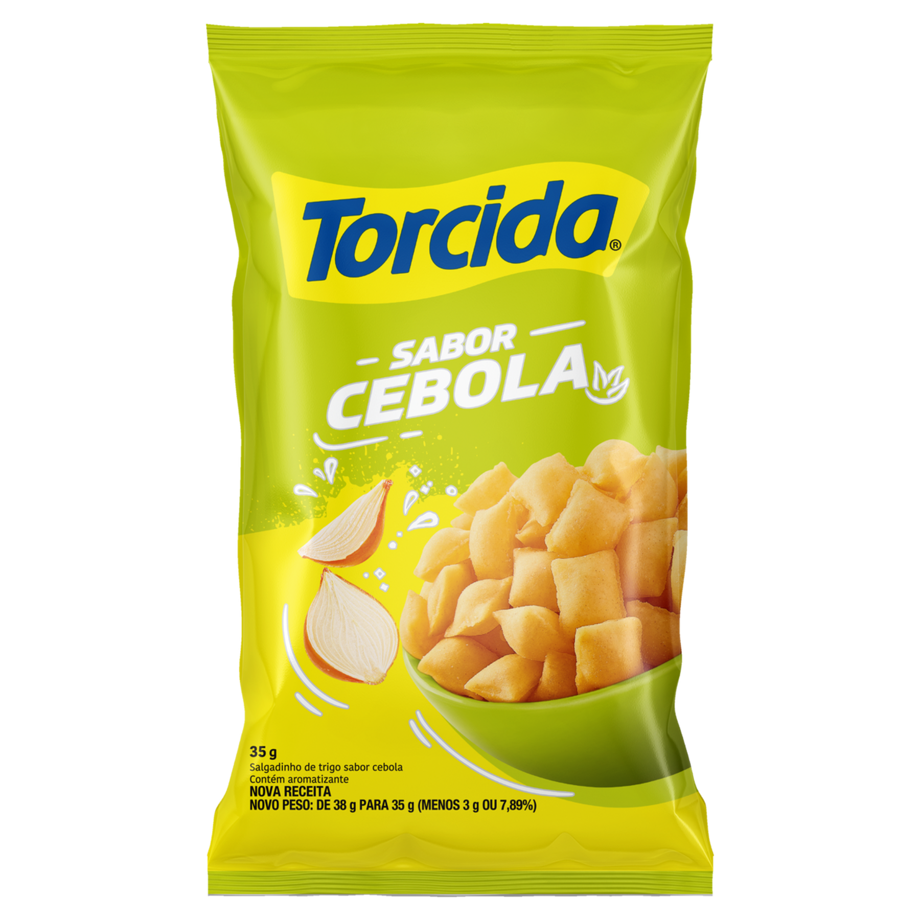 Salgadinho de Trigo Cebola Torcida Pacote 35g
