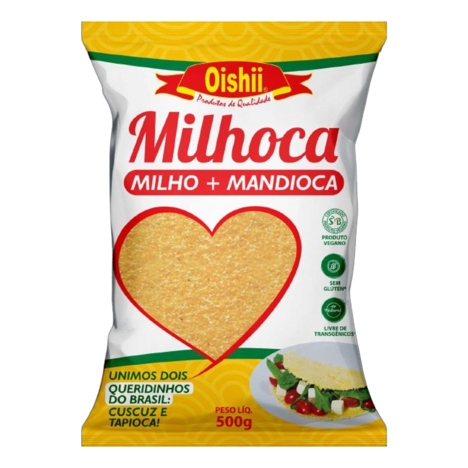 Milhoca Tapioca com Milho Oishii 500g