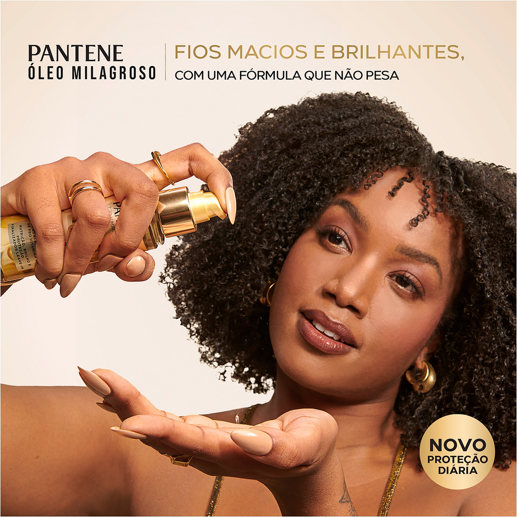 Finalizador Tratamento Leave-In Óleo Milagroso Pantene Frasco 95ml Pump