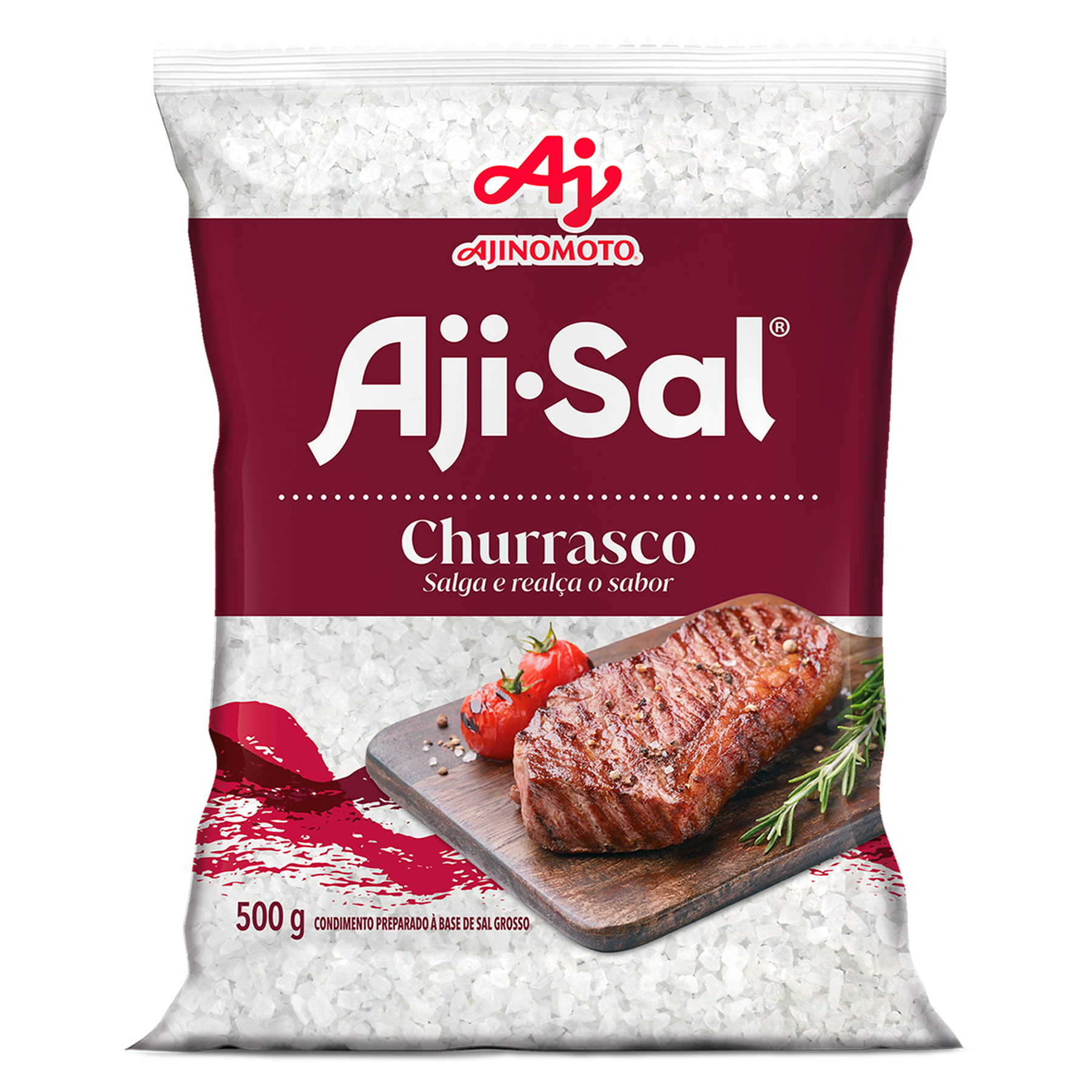 Sal Grosso para Churrasco Aji-Sal Pacote 500g