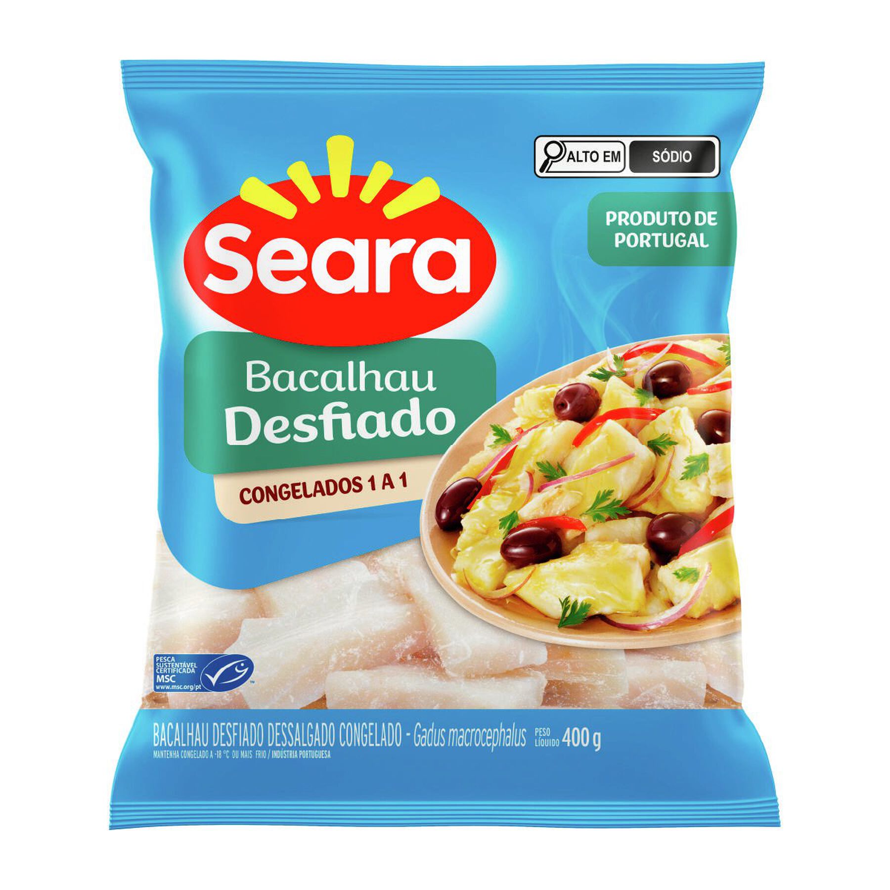 Bacalhau desfiado Seara Pescados 400g