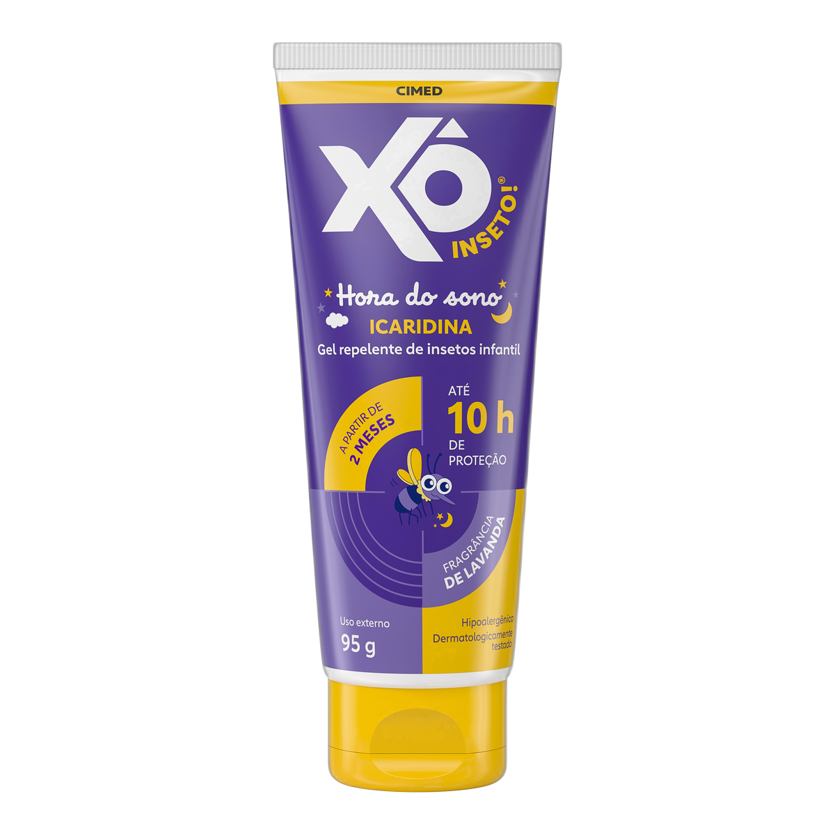 Repelente Infantil Gel Lavanda X&ocirc; Inseto! Hora do Sono Bisnaga 95g