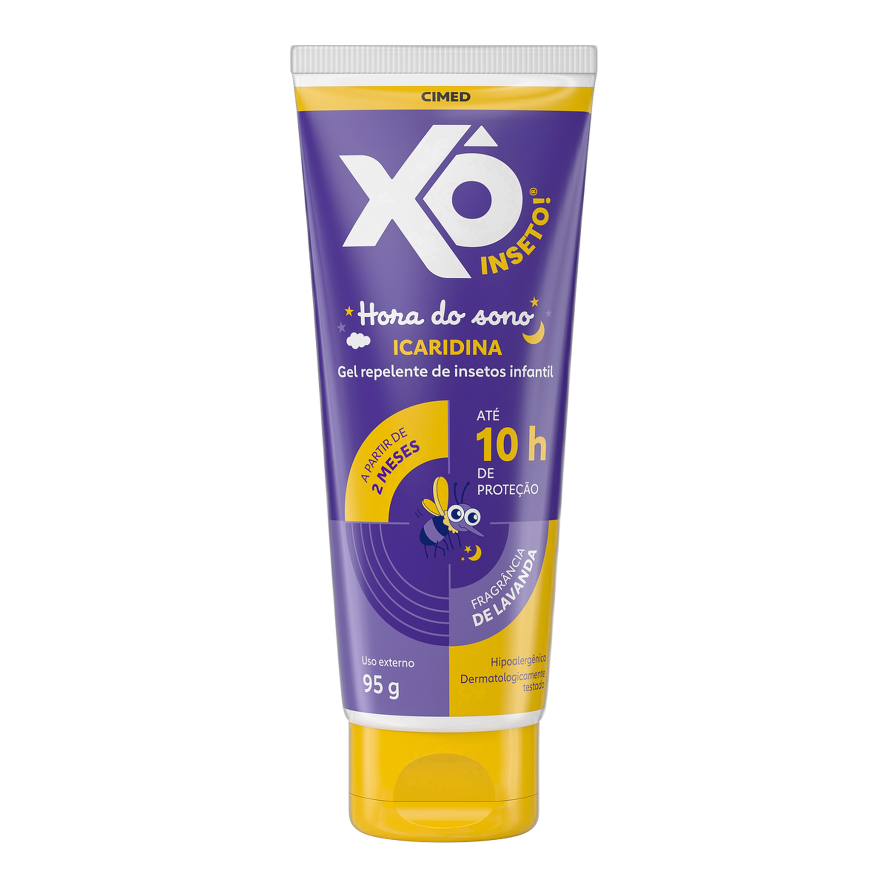 Repelente Infantil Gel Lavanda X&ocirc; Inseto! Hora do Sono Bisnaga 95g