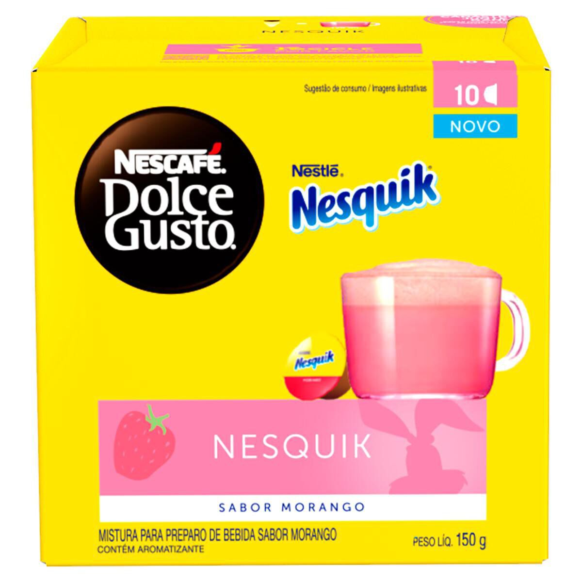 Mistura para Bebida em C&aacute;psula Nesquik Dolce Gusto Nescaf&eacute; Caixa C/10 Unidades