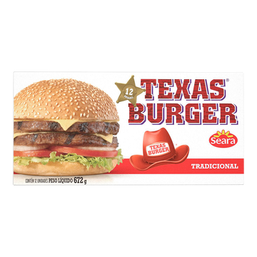 Hambúrguer Texas Burger Tradicional Seara 672g
