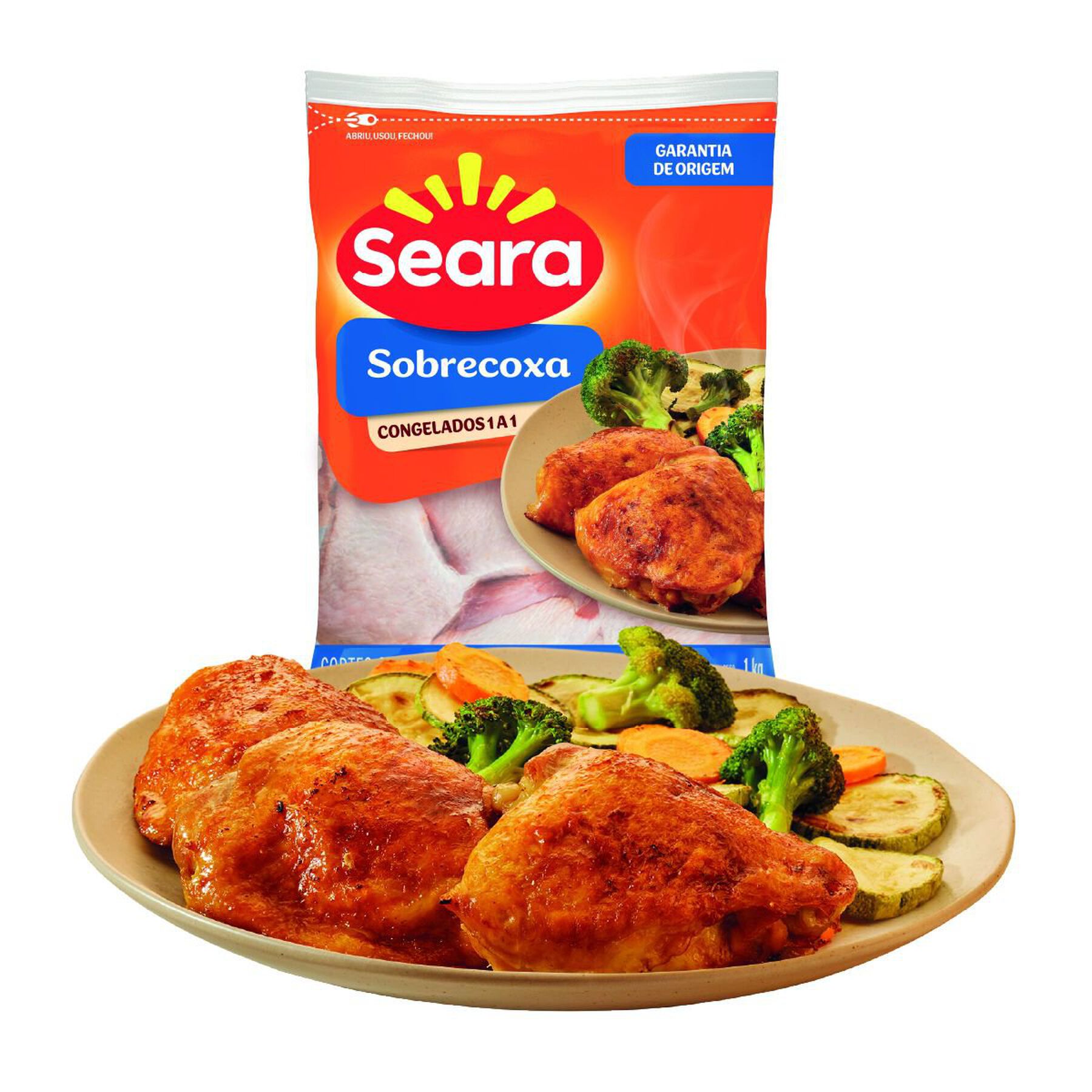 Sobrecoxa Seara IQF 1kg