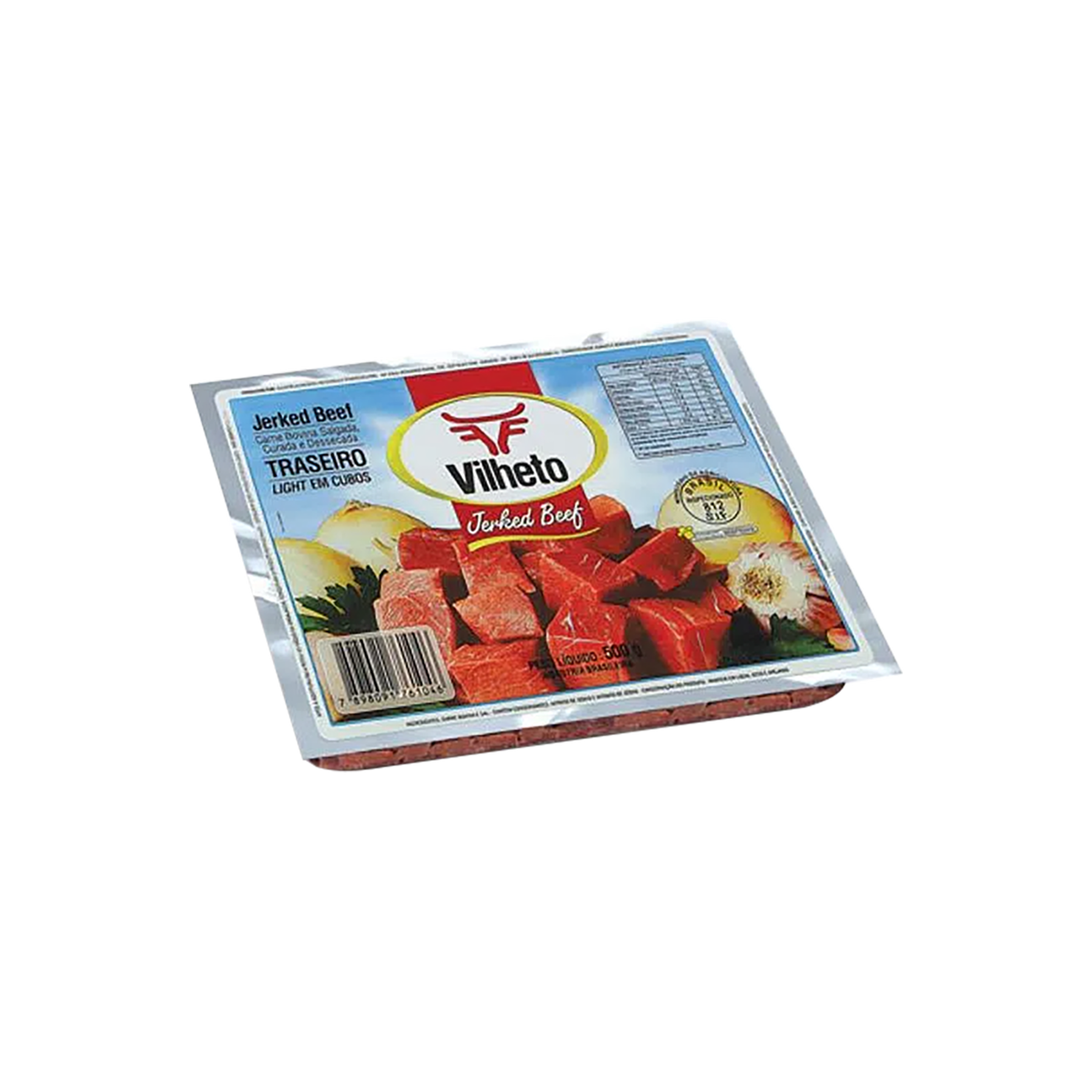 Jerked Beef Traseiro Cubos Vilheto 500g