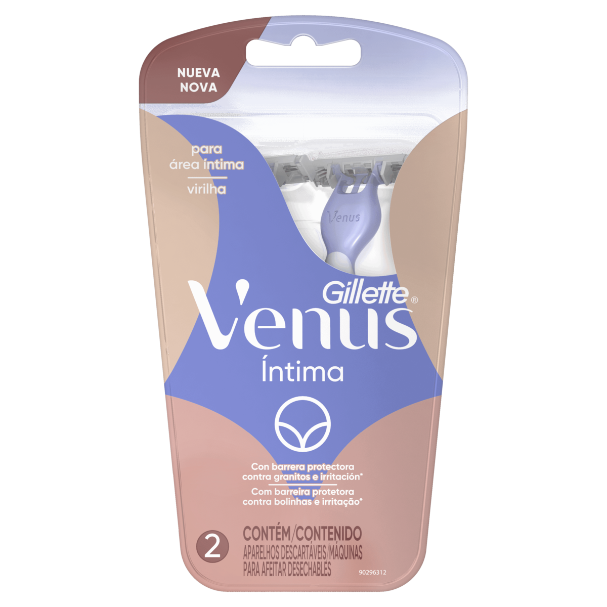 Aparelho Descart&aacute;vel para Depilar Venus &Iacute;ntima Gillette C/2 Unidades