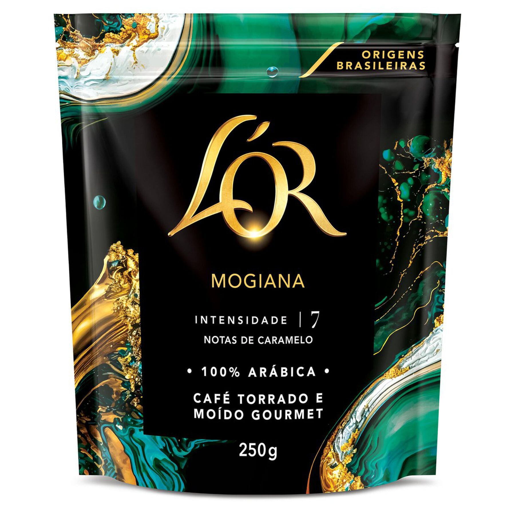 Caf&eacute; Torrado e Mo&iacute;do Mogiana L'or Gourmet Pouch 250g