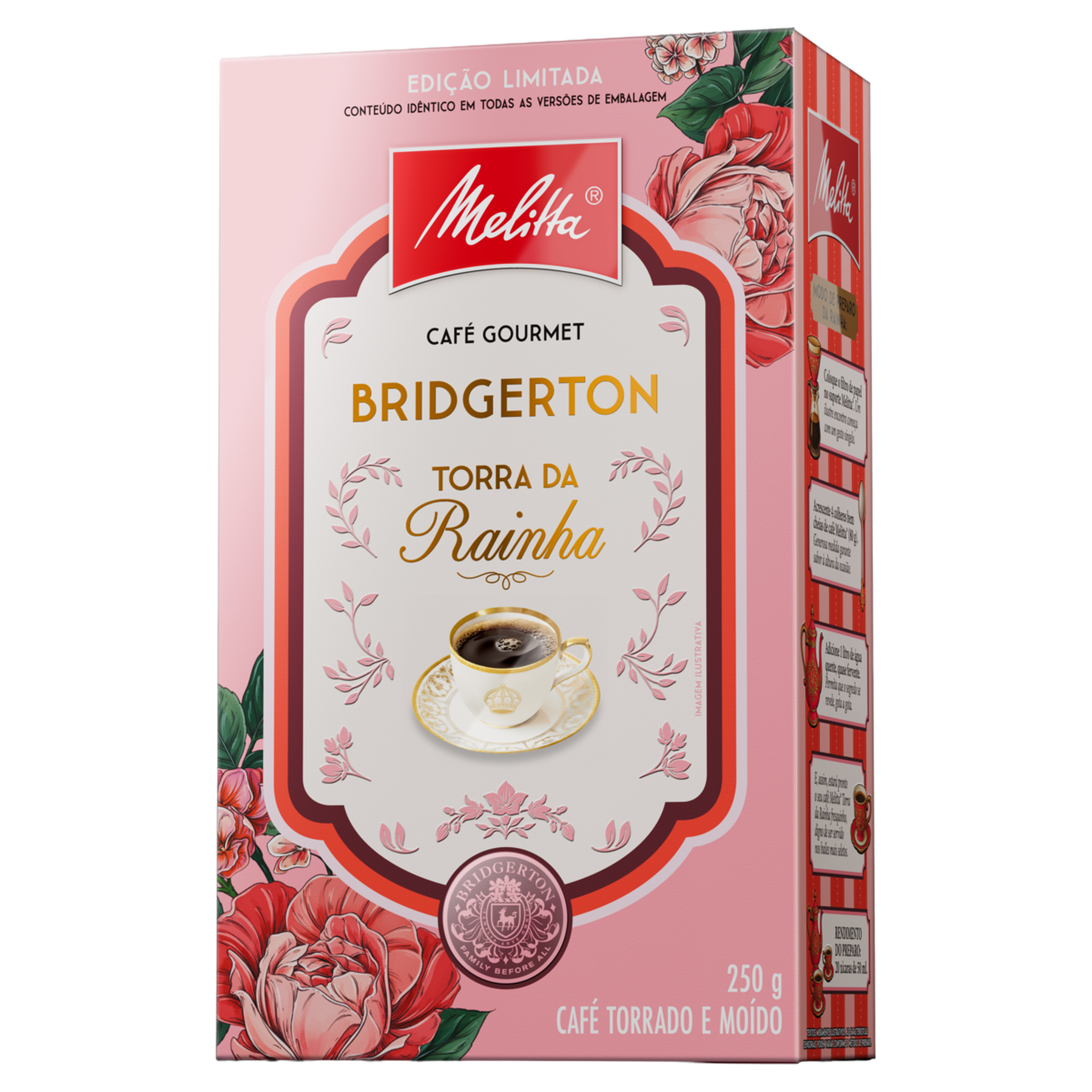 Caf&eacute; Torrado e Mo&iacute;do Torra da Rainha Bridgerton Melitta Gourmet Caixa 250g - Sortido