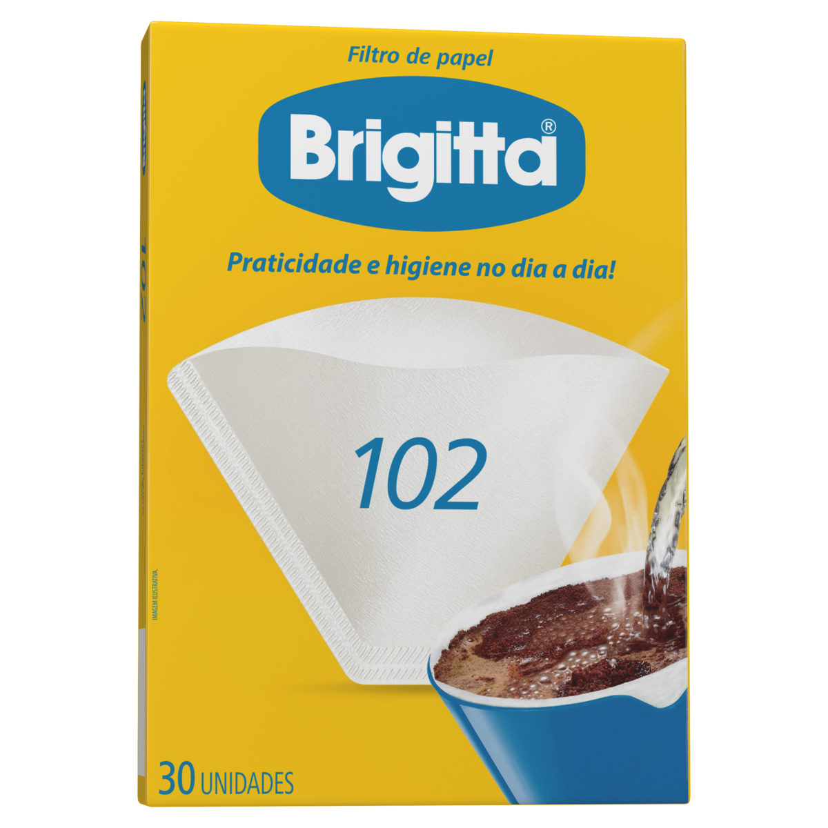 Filtro de Papel Brigitta 102 Caixa 30 Unidades