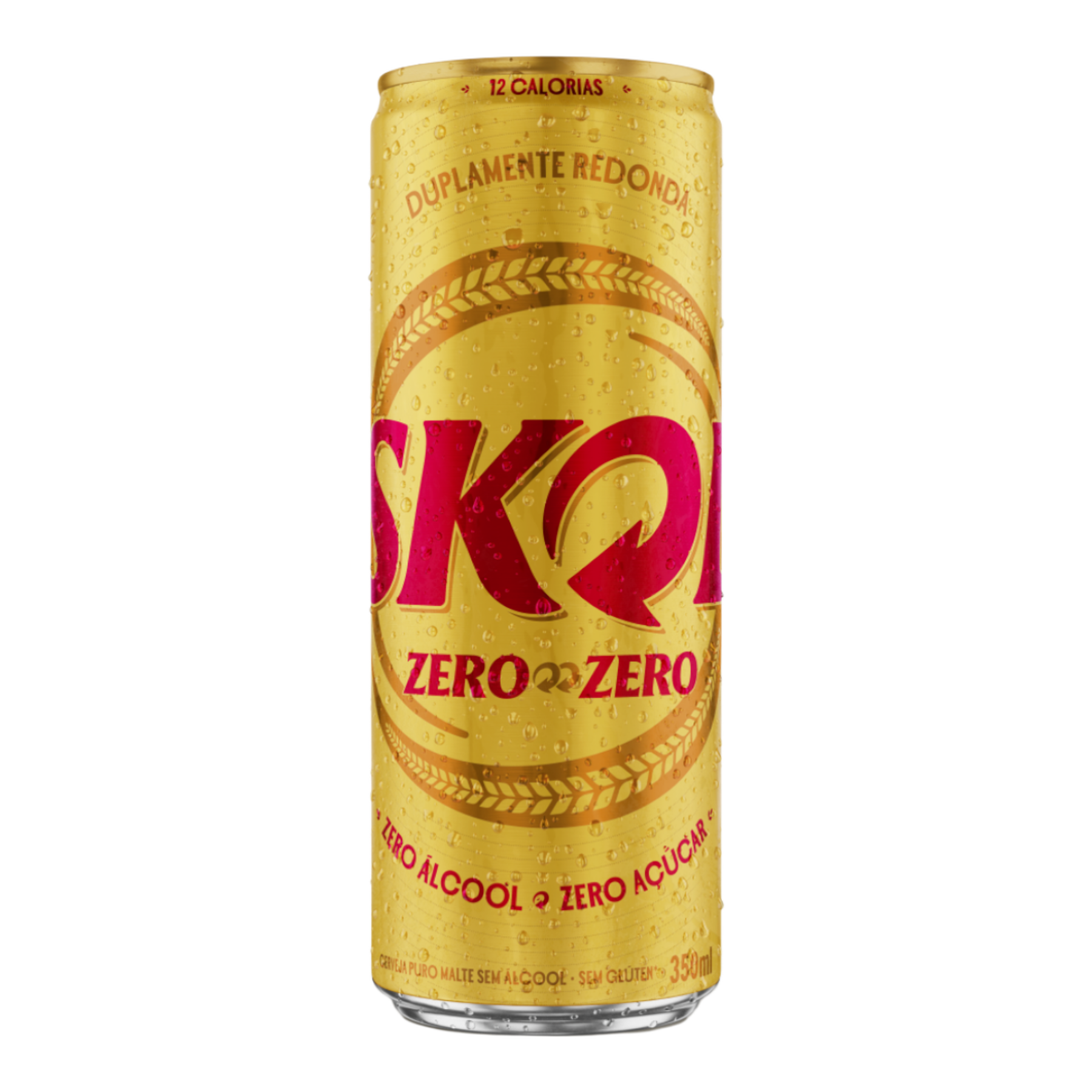 Cerveja Puro Malte Zero Zero sem Gl&uacute;ten Skol Lata 350ml