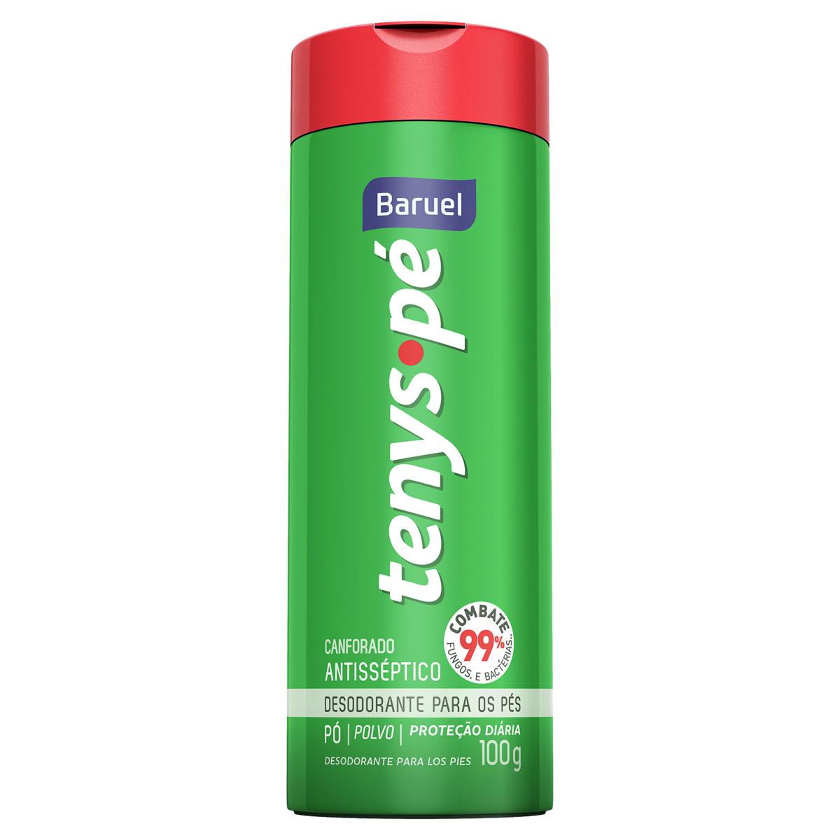 Desodorante para os P&eacute;s em P&oacute; Canforado Tenys P&eacute; Baruel Frasco 100g