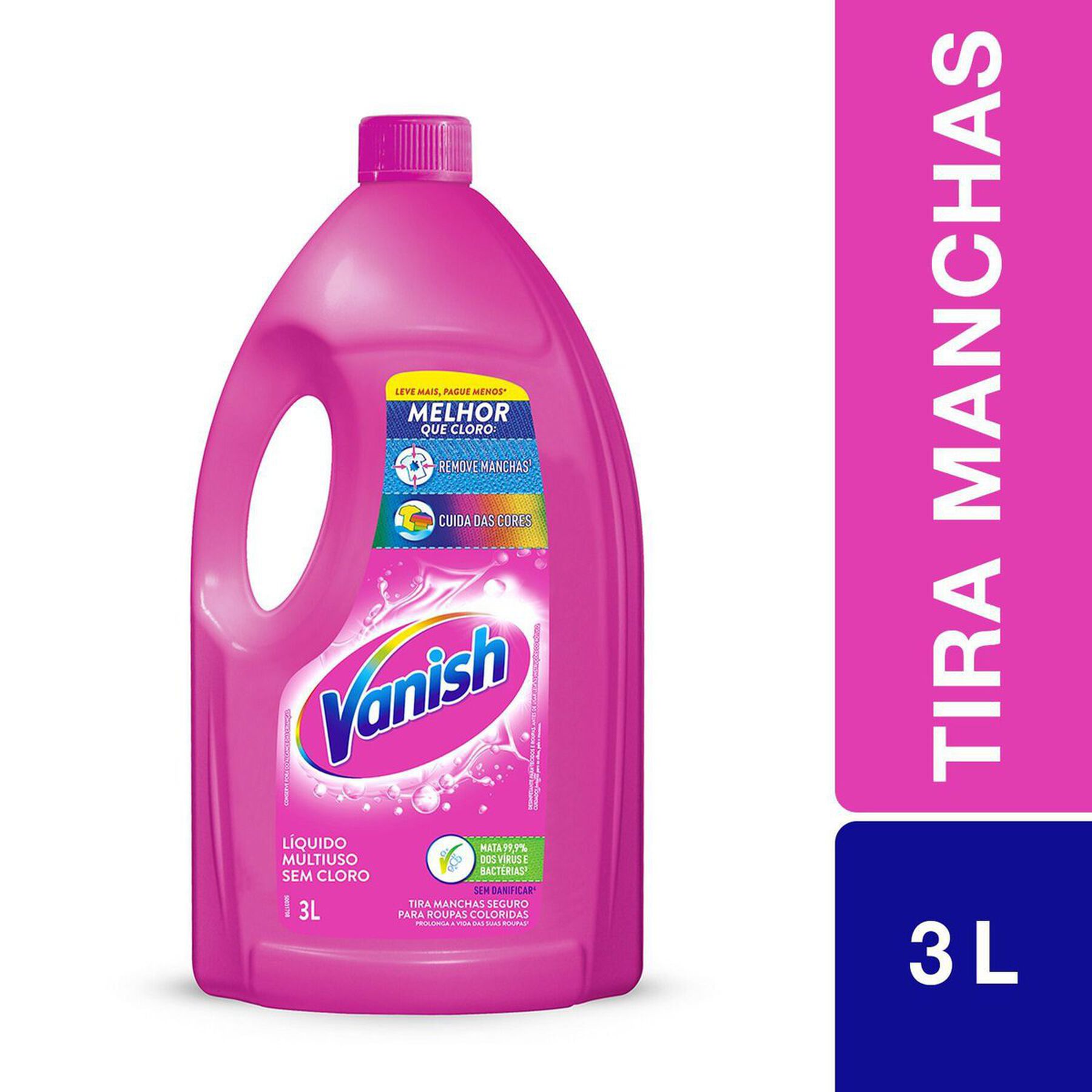 Tira-Manchas Gel Multiuso Vanish Frasco 3l Leve Mais Pague Menos