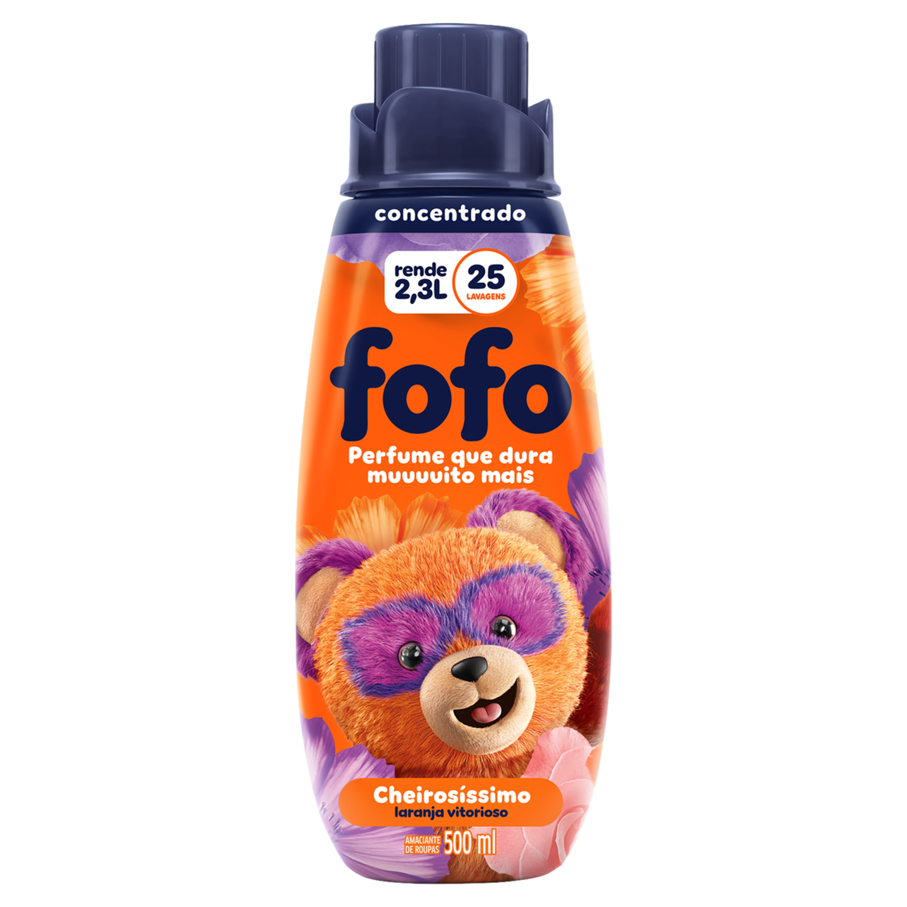 Amaciante de Roupa Concentrado Cheirosíssimo Laranja Vitorioso Fofo Frasco 500ml