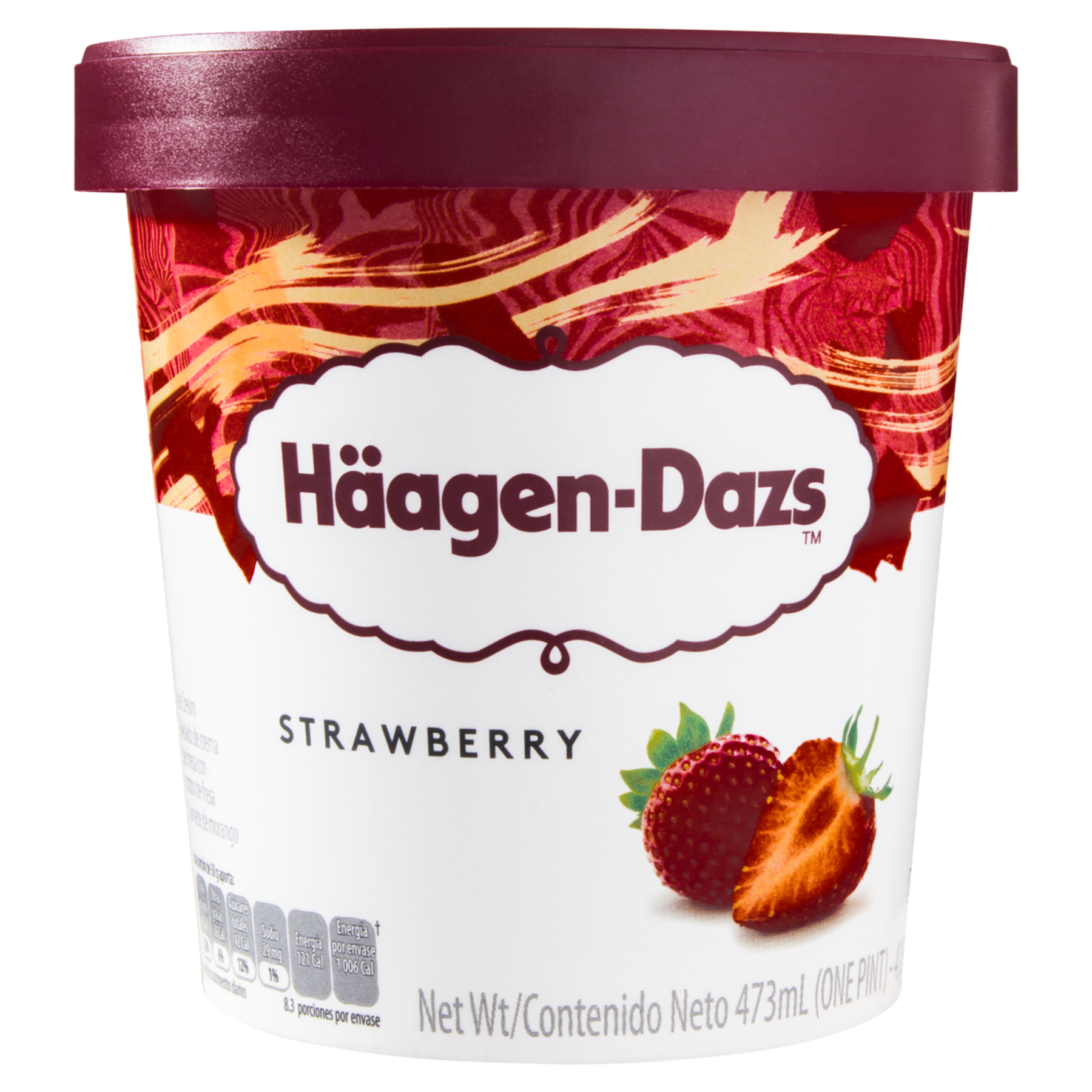 Sorvete Morango Häagen-Dazs Pote 473ml