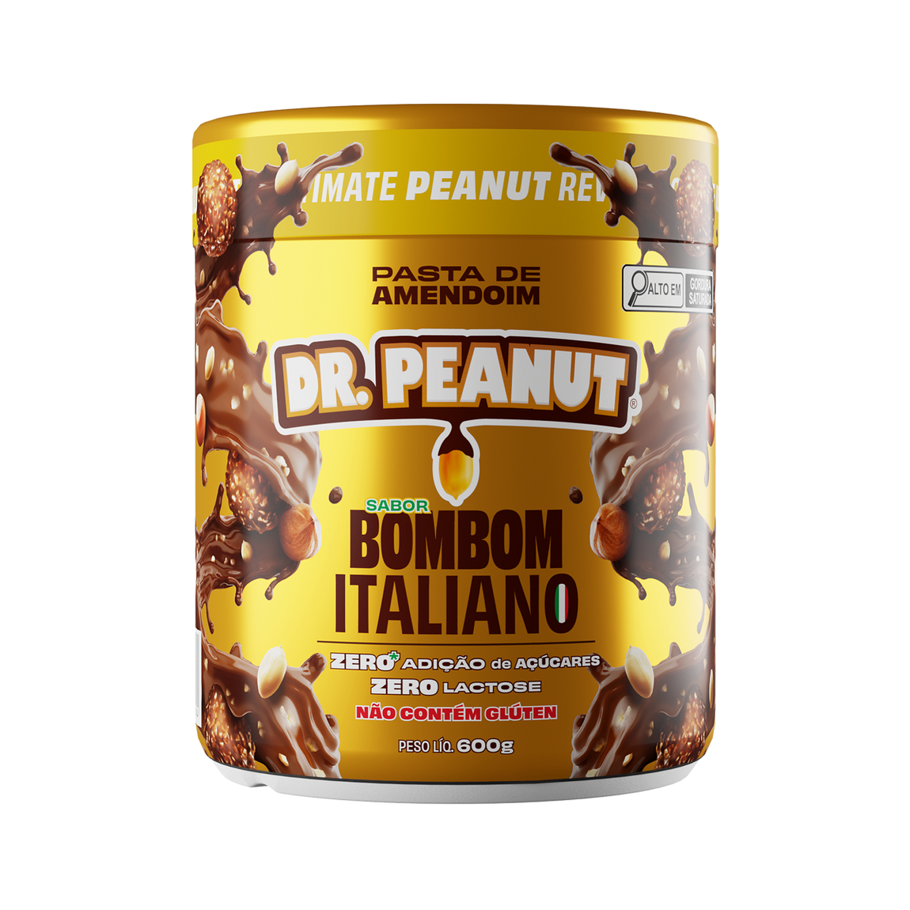 Pasta de Amendoim Bombom Italiano Dr. Peanut Pote 600g