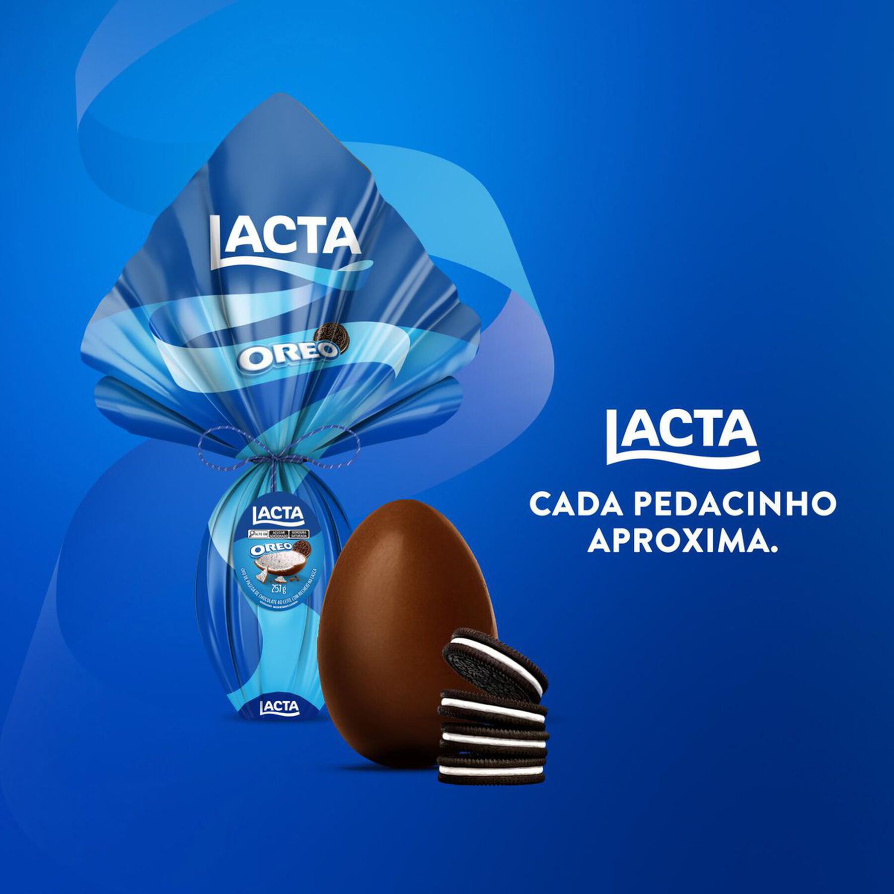 Ovo de P&aacute;scoa ao Leite Oreo Lacta 257g