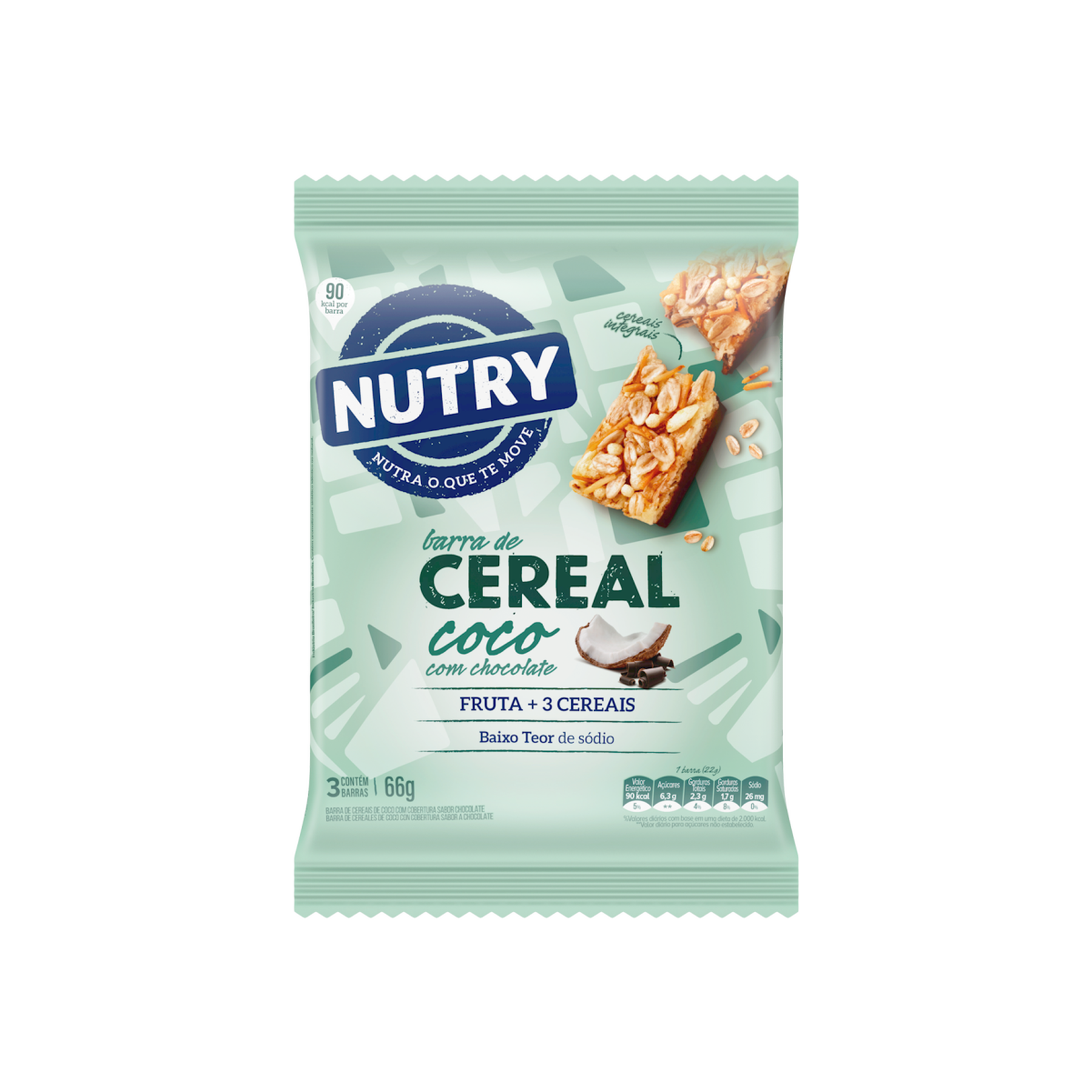 Barra Cereal Nutry Cocom Chocolate 66g