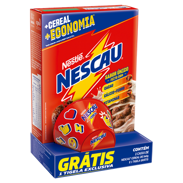 Cereal Matinal Chocolate Nescau Nestlé 540g - Embalagem + Econômica e Grátis 1 Tigela Exclusiva