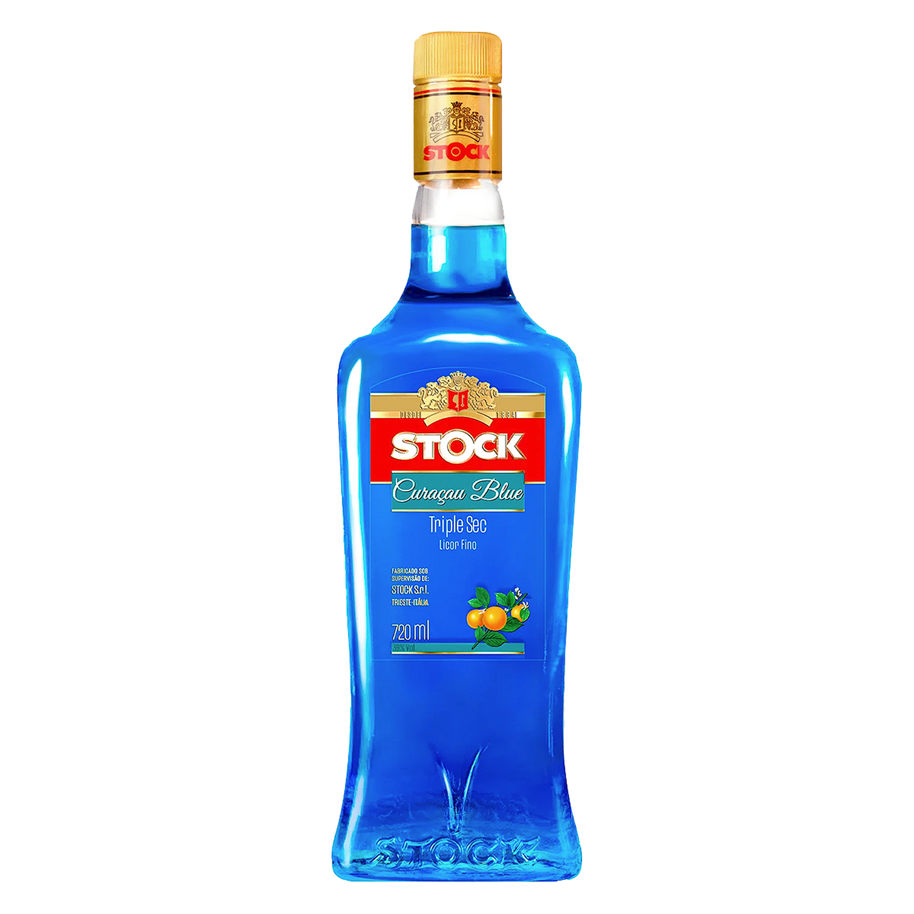 Licor Cura&ccedil;au Blue Stock Garrafa 720ml