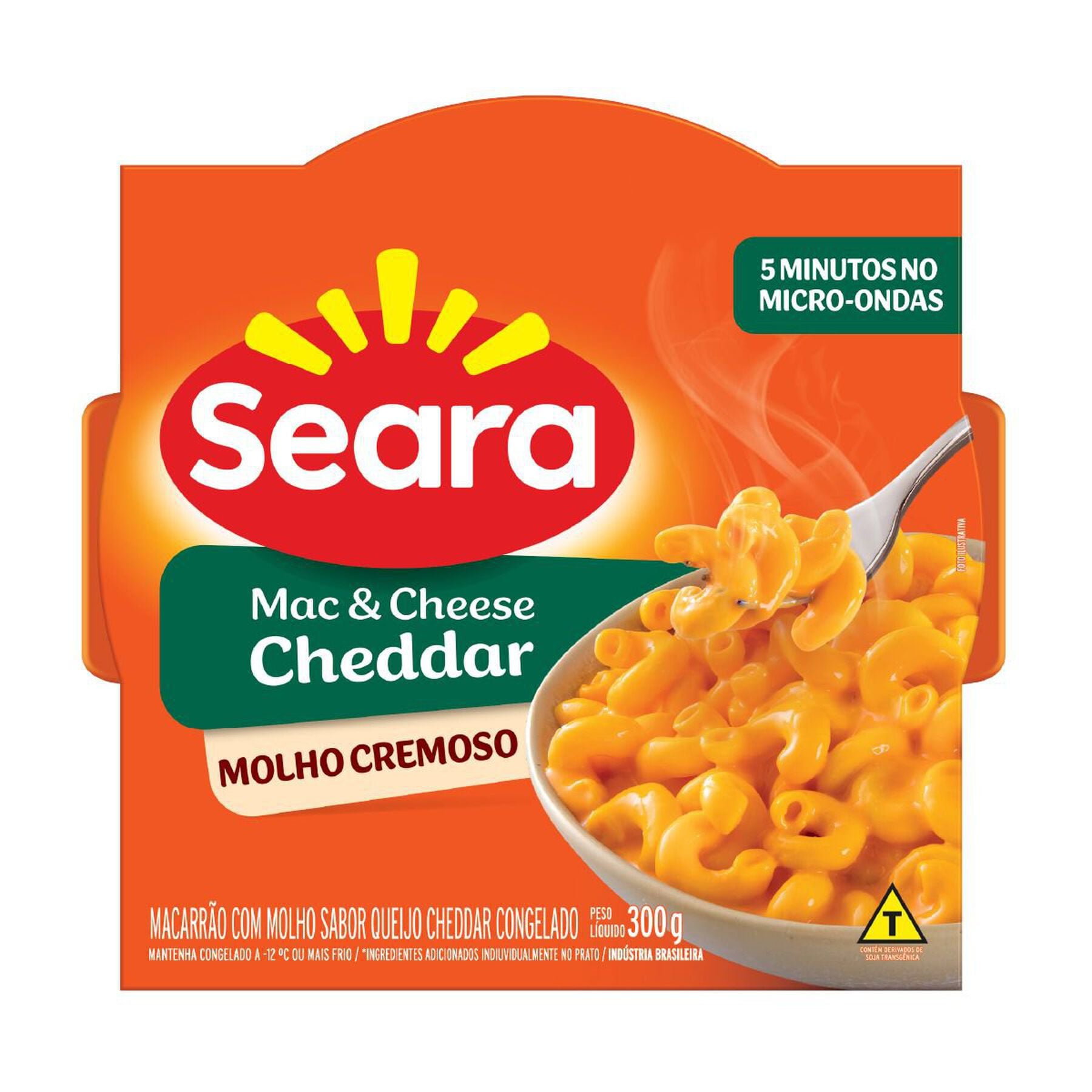 Macarr&atilde;o Mac & Cheese Cheddar Seara Caixa 300g