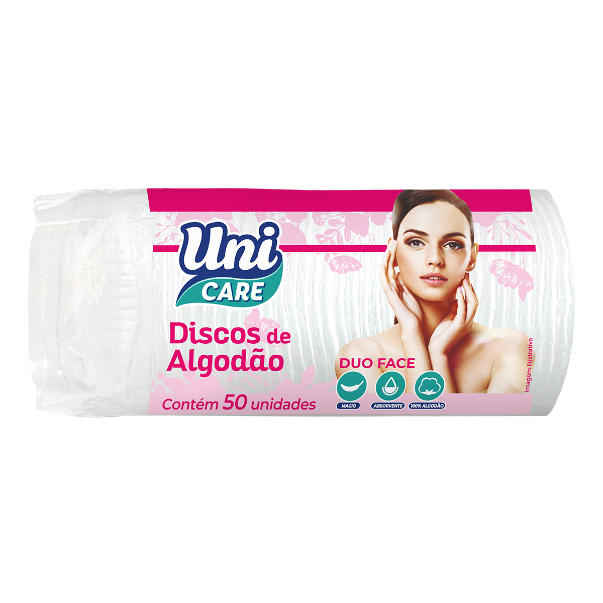 Discos de Algod&atilde;o Uni Care C/50 Unidades