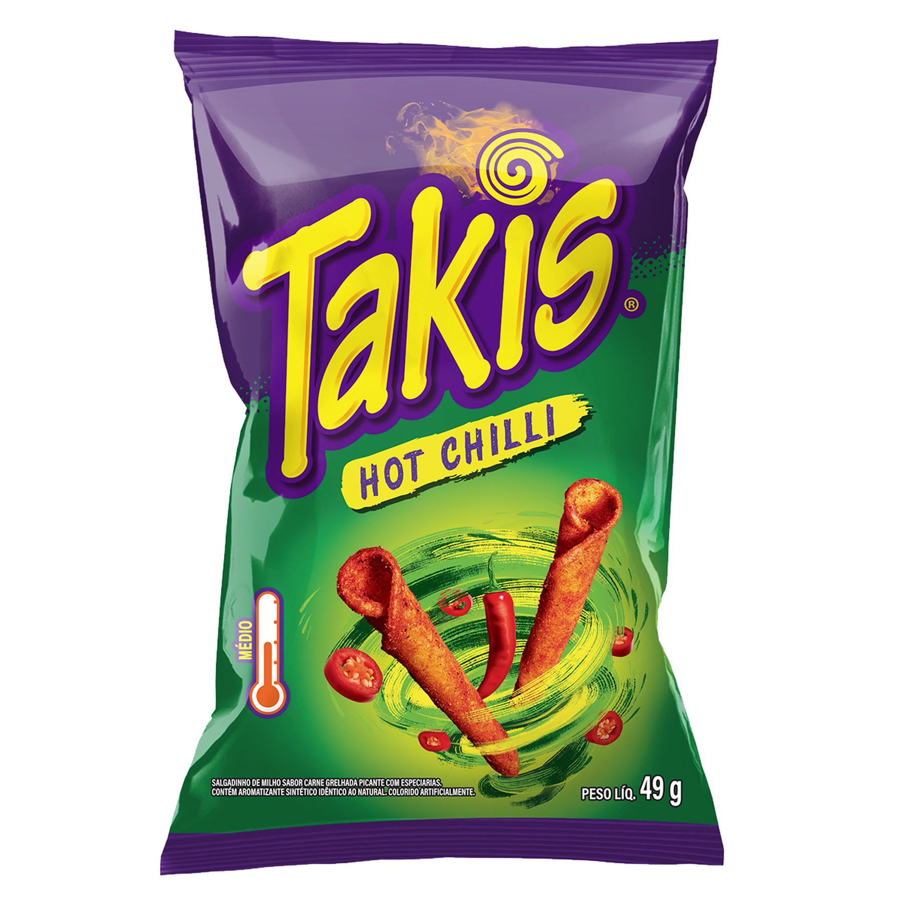 Salgadinho de Milho Hot Chilli Takis Pacote 49g