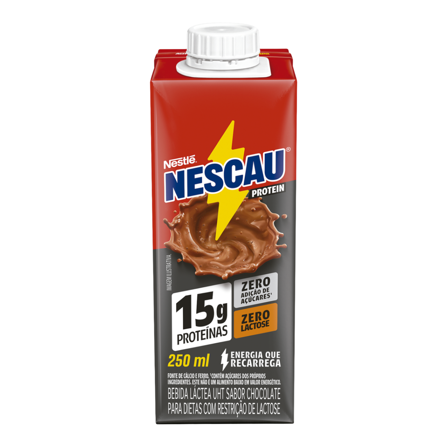 Bebida L&aacute;ctea UHT Chocolate Zero Lactose Protein Nescau Caixa 250ml
