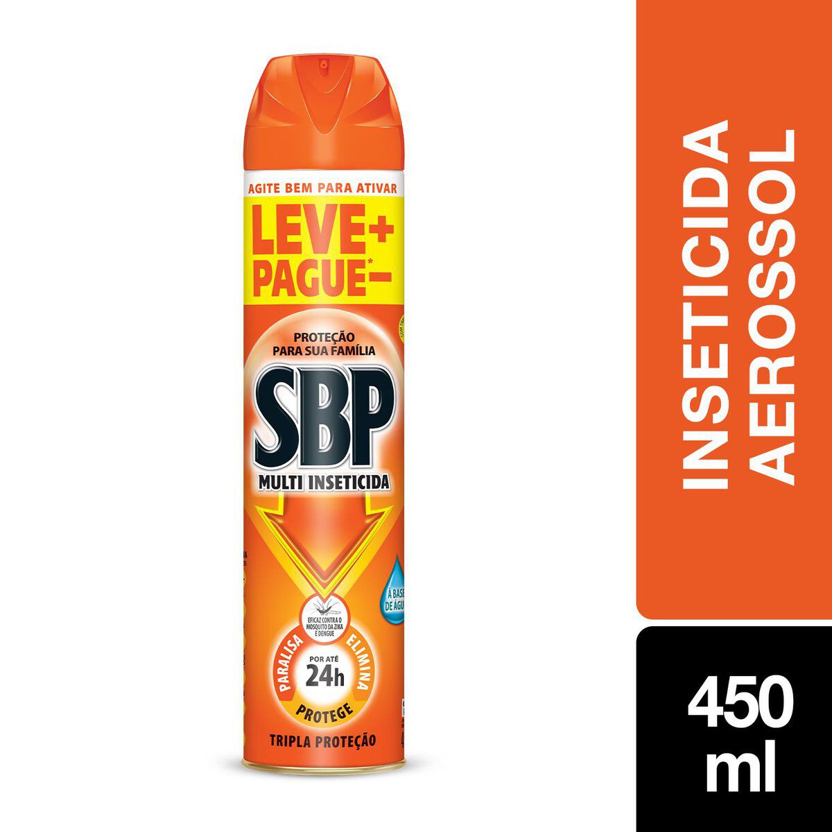 Multi-Inseticida Aerossol SBP Frasco 450ml Gr&aacute;tis 150ml&nbsp;