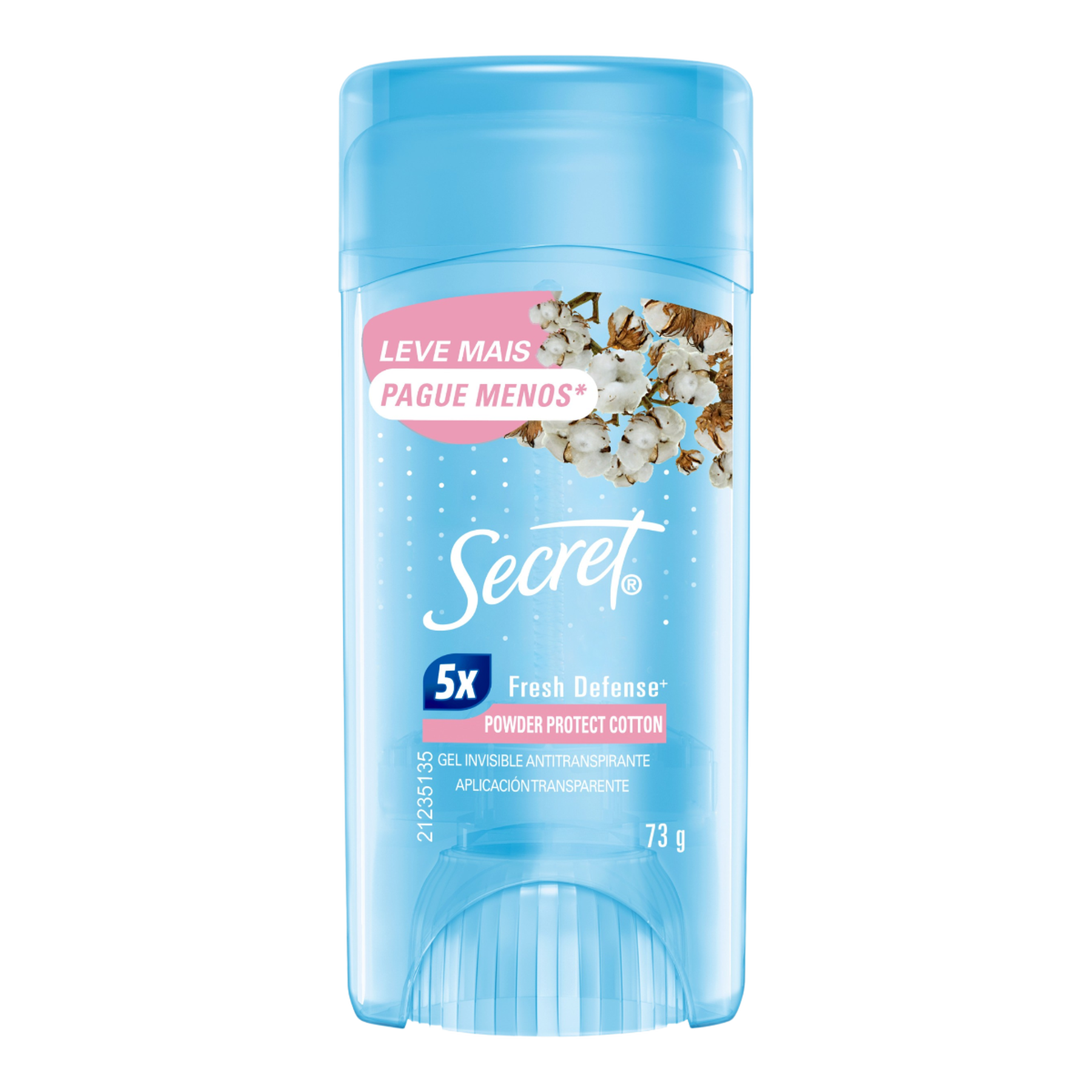 Desodorante Antitranspirante Gel Secret Powder Protect Cotton 73g