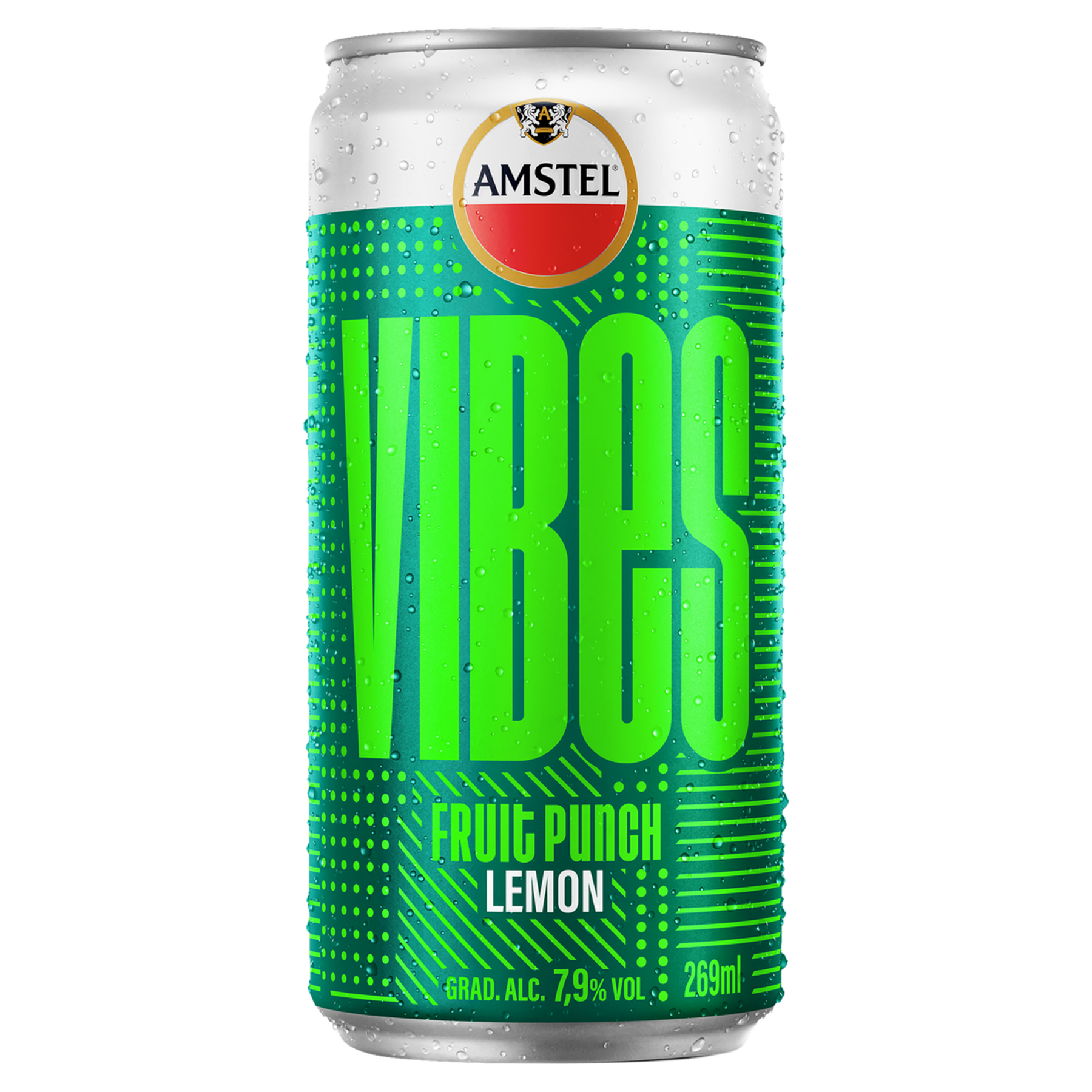 Bebida Mista Fruit Punch Lemon Amstel Vibes Lata 269ml