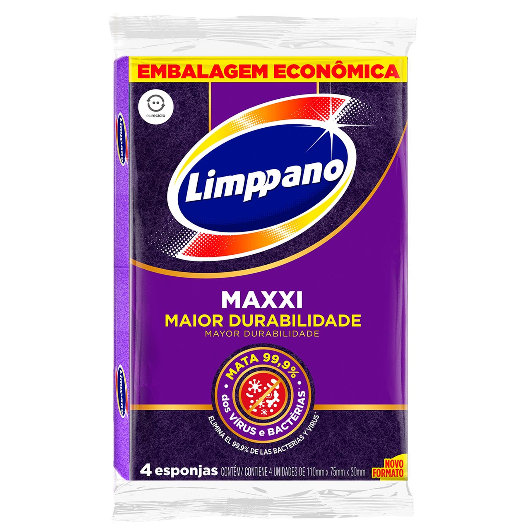 Esponja Maxxi Limppano C/4 Unidades