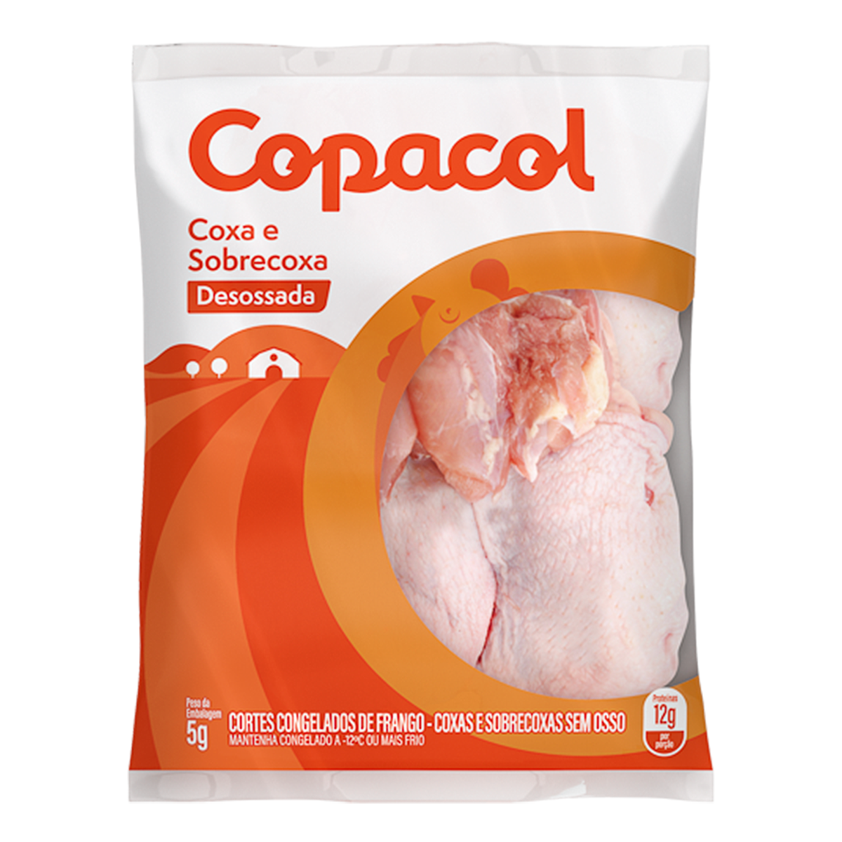 Frango Coxa e Sobrecoxa Desossada Copacol Pacote aprox. 1.500g