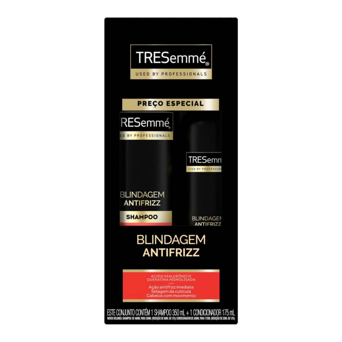 Shampoo 350ml + Condicionador 175ml Blindagem Antifrizz TRESemm&eacute;