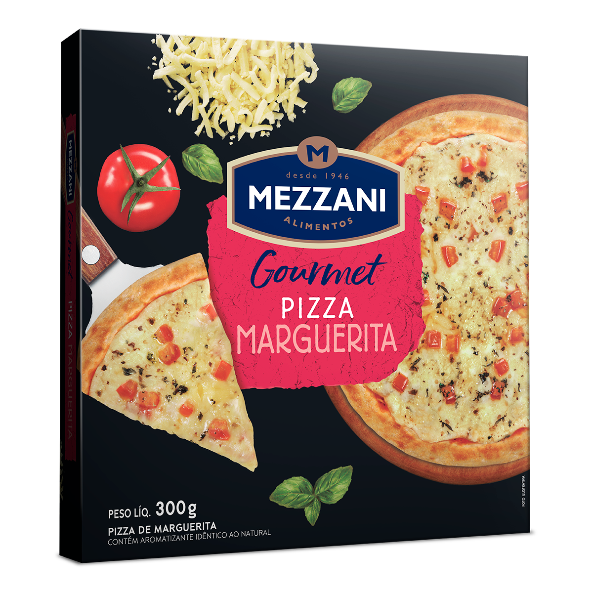 Pizza de Marguerita Mezzani Gourmet Caixa 300g