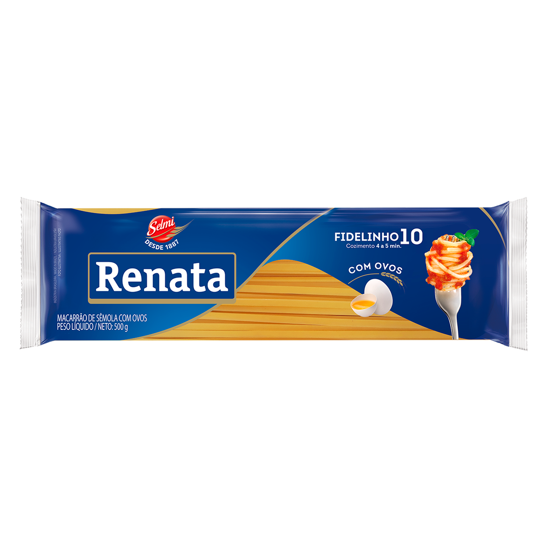 Macarr&atilde;o de S&ecirc;mola com Ovos Fidelinho 10 Renata Pacote 500g&nbsp;