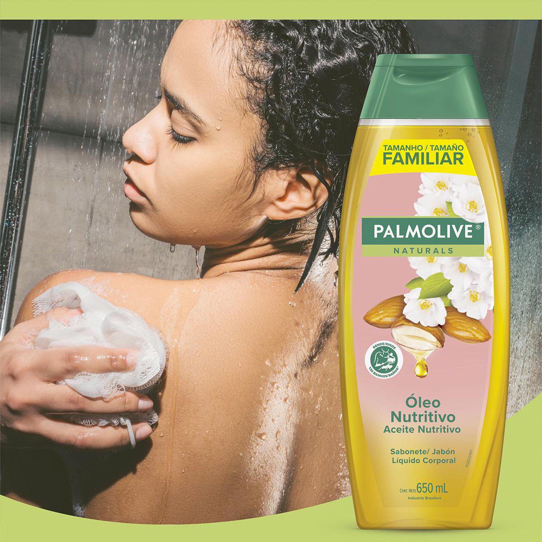Sabonete Líquido Óleo Nutritivo Palmolive Naturals Frasco 650ml - Embalagem Tamanho Família