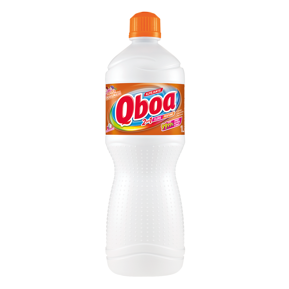 Alvejante Multiuso com Cloro Floral Qboa Frasco 1l&nbsp;