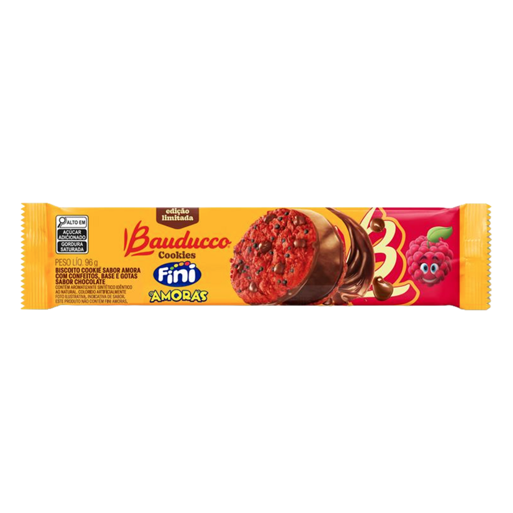 Biscoito Cookies Amoras Fini Bauducco Pacote 96g