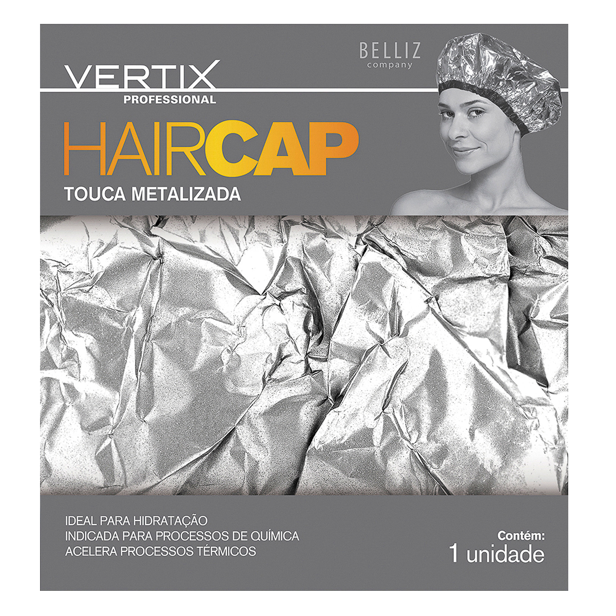 Touca Metalizada Ricca Ref. 393