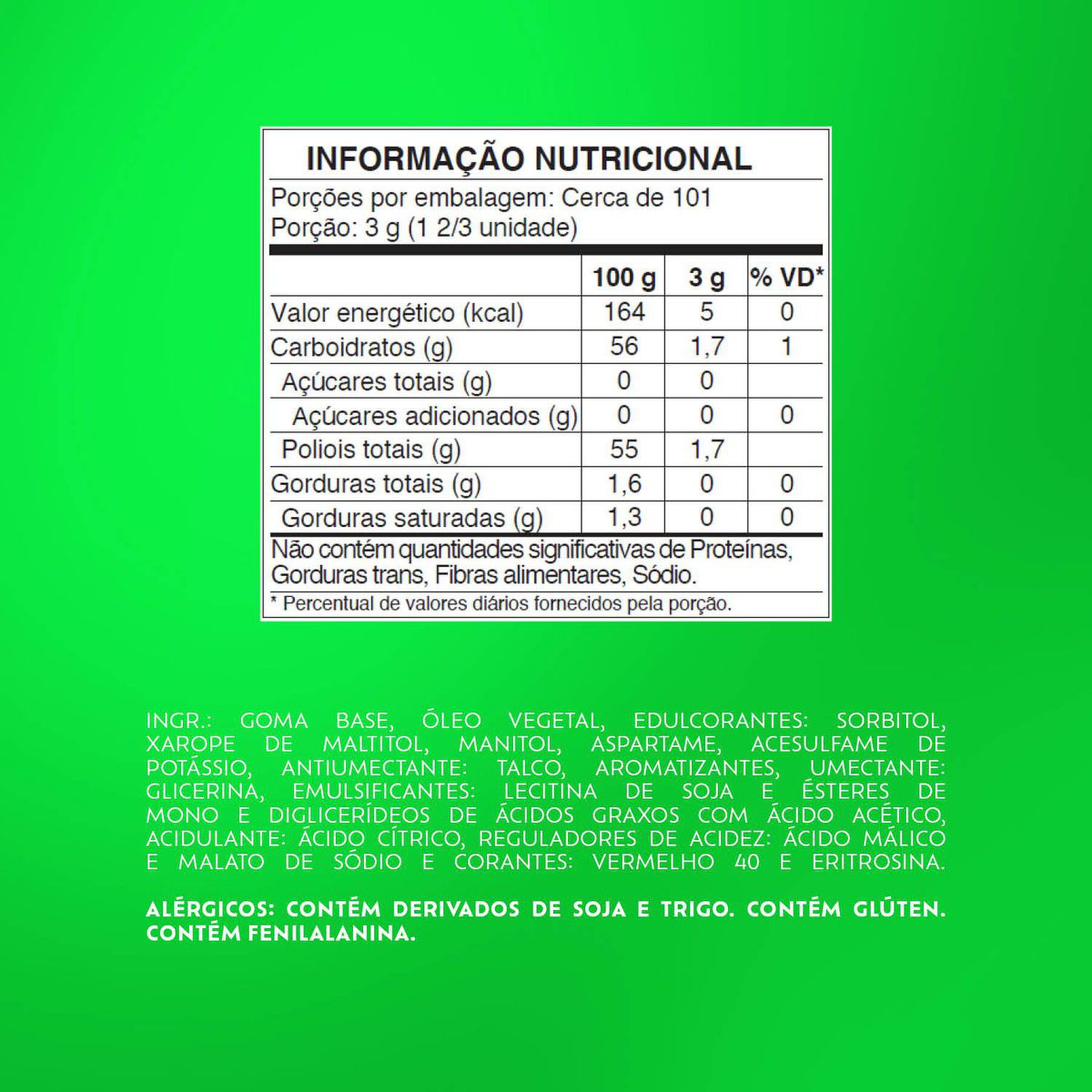 Chiclete Trident Tutti-Frutti 25,2g - Embalagem Econ&ocirc;mica C/14 Unidades