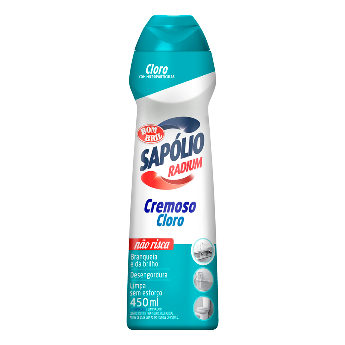 Sapon&aacute;ceo Cremoso Multiuso Bom Bril Sap&oacute;lio Radium Squeeze 450ml